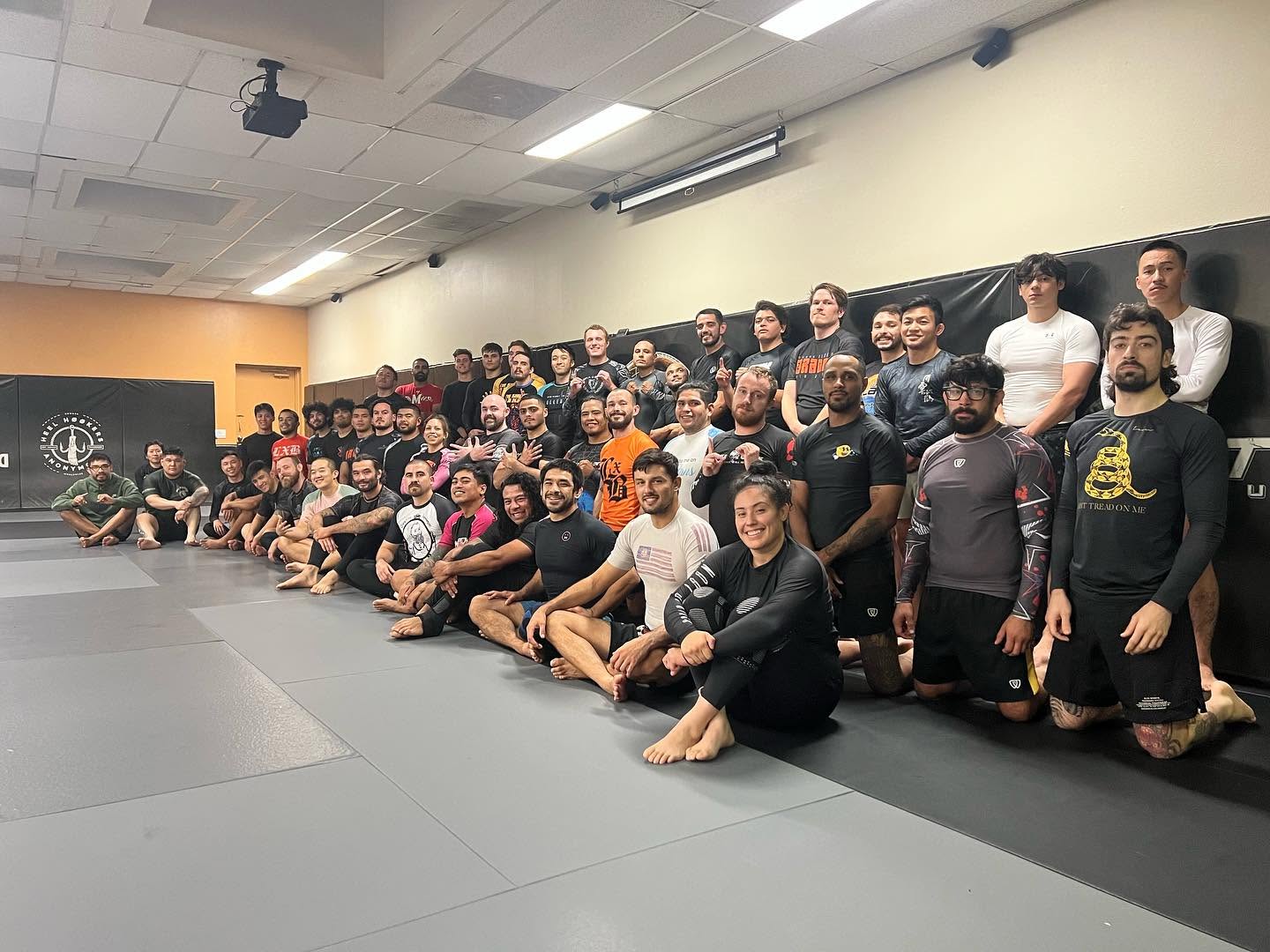 Athletes training no-gi jiu-jitsu at 10th Planet Boise, the Treasure Valley